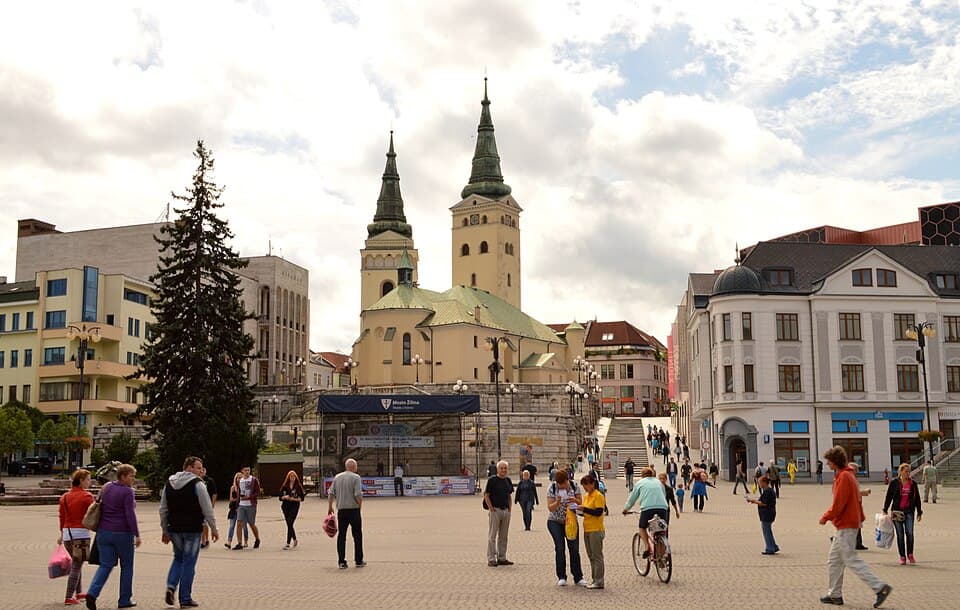 The main square of Žilina