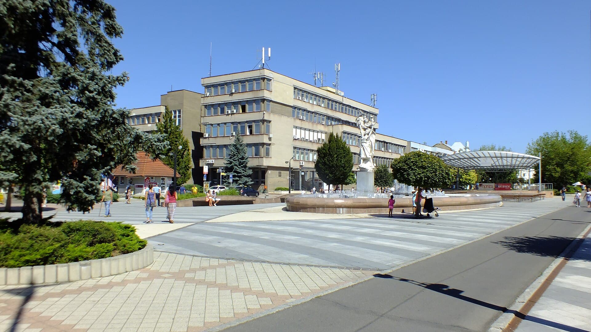 Главная площадь Михаловце