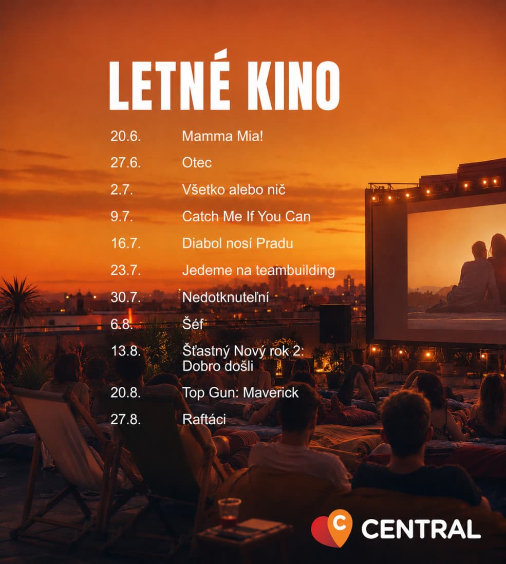 Летний кинотеатр на крыше ТРЦ Central