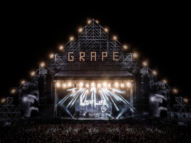 Grape festival: music festival in Trenčín (a city in Slovakia)