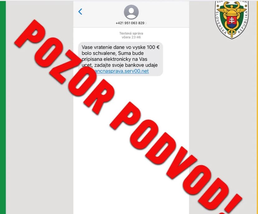 У Словаччині поширюють нові шахрайські схеми з фейковими SMS